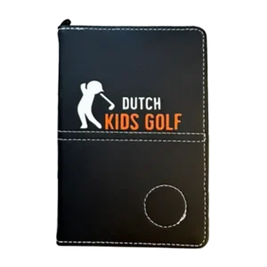 Scorekaart mapje zwart met logo voorzijde DKG