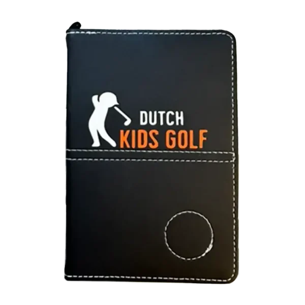 Scorekaart mapje zwart met logo voorzijde DKG